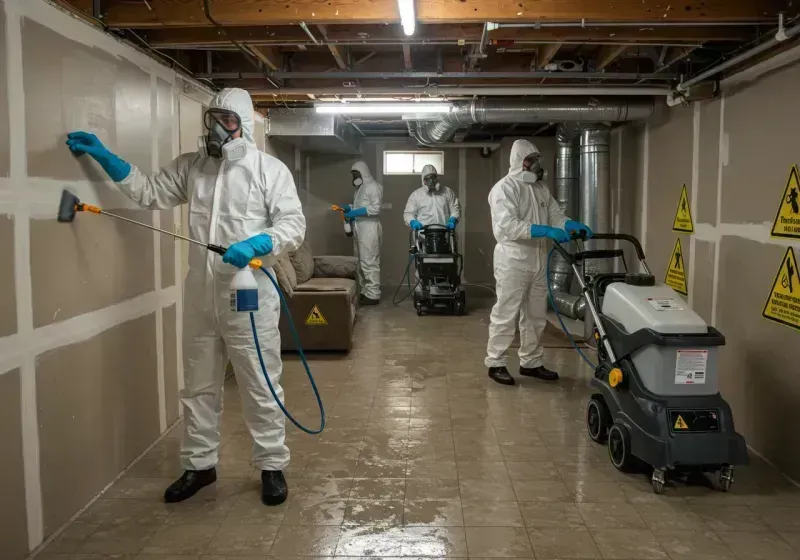 Basement Moisture Removal and Structural Drying process in Swift Trail Junction, AZ